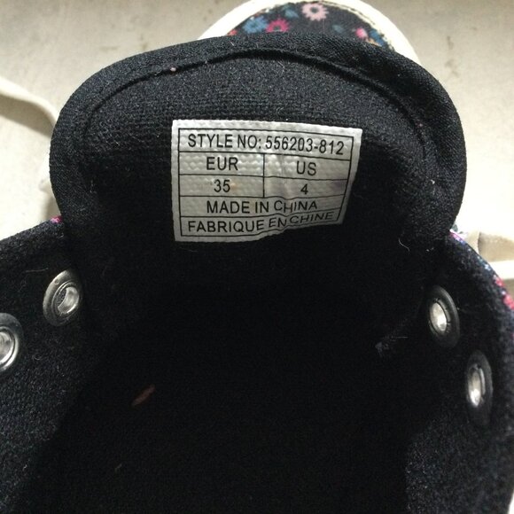 Duty Nine Floral Lace-Up Shoes for Girls - Size 4 - Picture 6 of 6